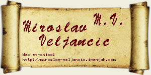 Miroslav Veljančić vizit kartica